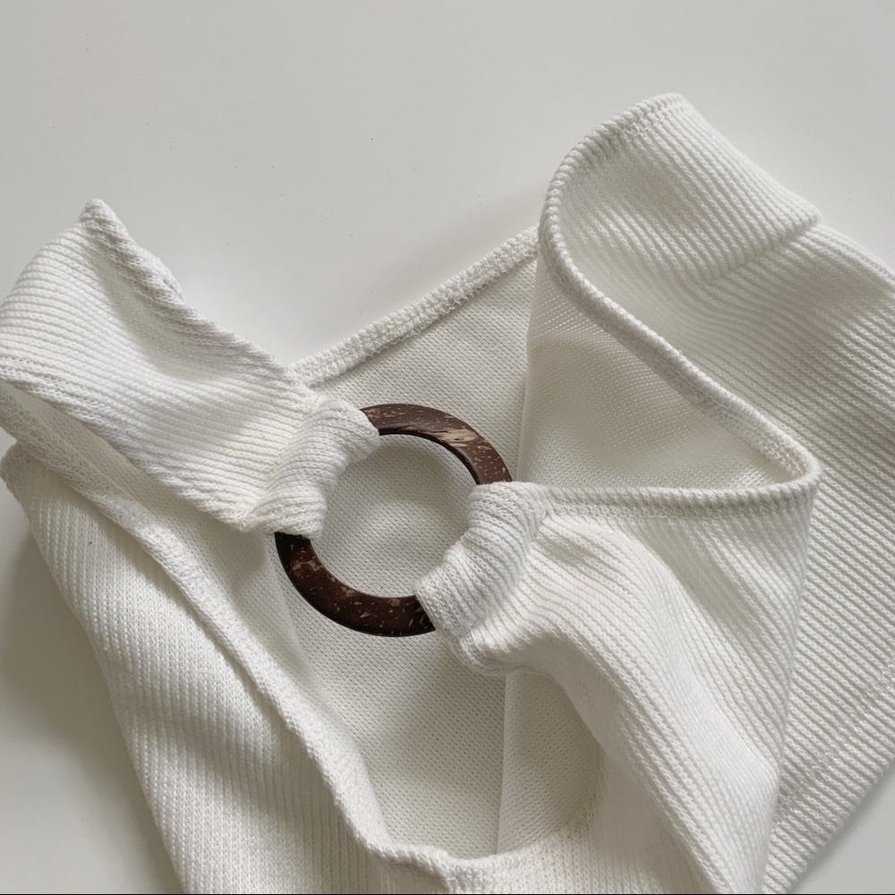 White One-Shoulder Crop Top! - Picture 3 of 3